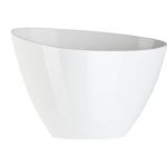 FLOREIRA PLASTICO "TROJKAT" DIA.23X15ALT.CM COR:BRANCO