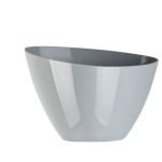 FLOREIRA PLASTICO "TROJKAT" DIA.23X15ALT.CM COR:CINZA