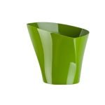 VASO PLASTICO "TWISTER" DIA.13X12ALT. CM COR:VERDE