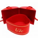 CONJ.2 CAIXAS CARTAO CORAÇAO 24X23X17CM