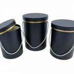 CONJ.3 CAIXAS CARTAO RED.COR:PRETA