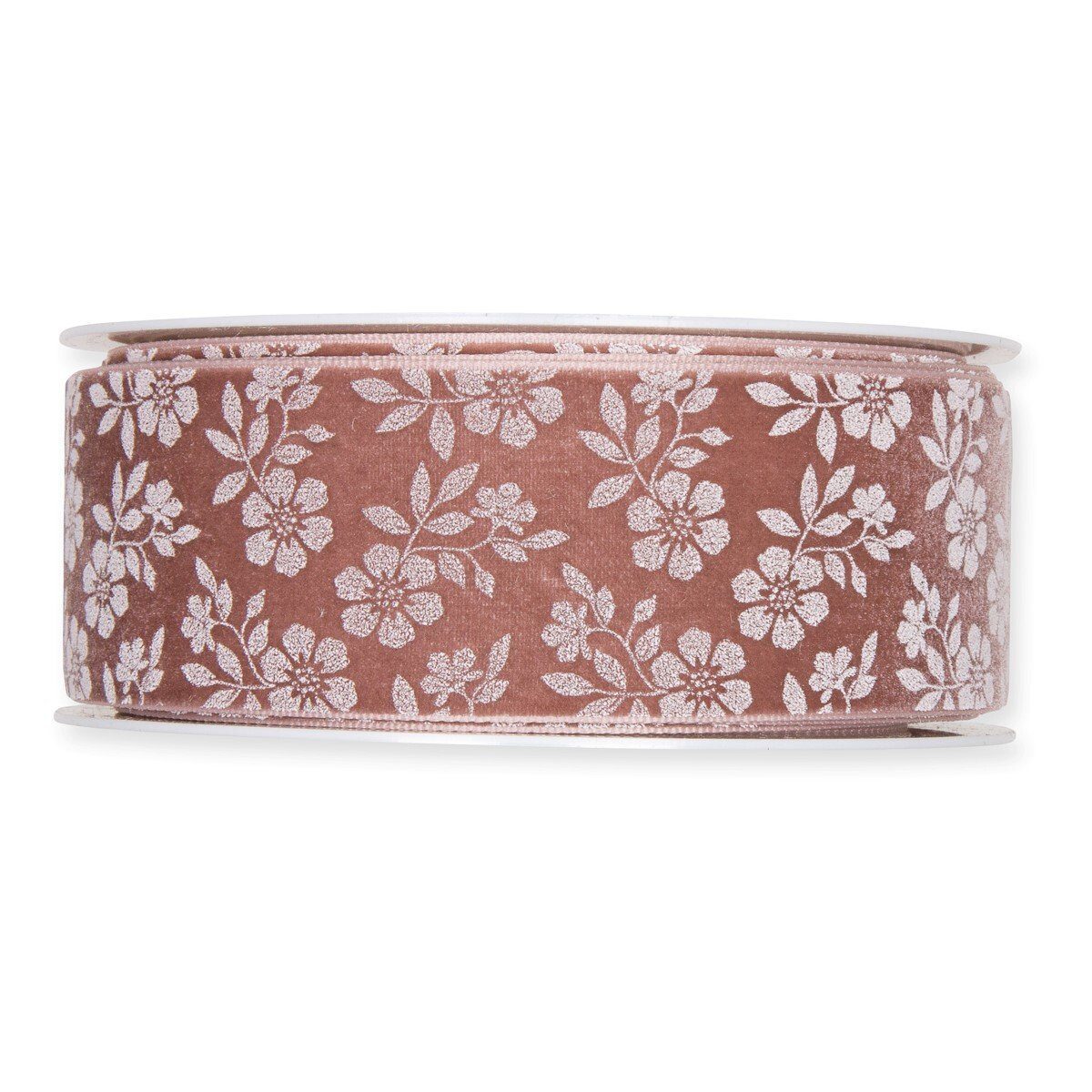 1020-038-123-6 FITA VELUDO GRAVADO 3.8CMX6MTS COR:ROSA - Image 1