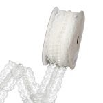 FITA RENDA C/PEROLAS 4.5CMX5MTS COR:BRANCO