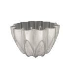 FLOREIRA TG2 DIA.21X13.5 ALT. COR:BRANCO/PRATA