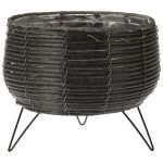 VASO 25X15X23CM COR:PRETO