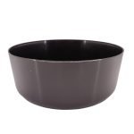 VASO PLASTICO "OLI" DIA.23X9ALT. CM COR:PRETO