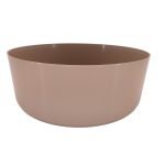 VASO PLASTICO "OLI" DIA.23X9ALT. CM COR:BEJE