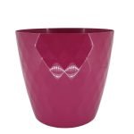 VASO PLASTICO "CRISTAL" DIA.30X28ALT. CM COR:AMARANTO