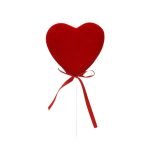 CORAÇAO 6.5CM 6UNID COR:VERMELHO