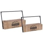 CONJ.2 CX. MADEIRA C/ASA