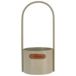 CESTA ZINCO C/ASA 13X30CM VERDE