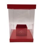 CX. QUAD. TRANSP. VERMELHA 20X28CM