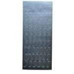 ETI. LASER 10X23CM SACO C/5 FOLHAS NUMEROS PRATA