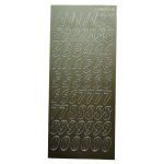 ETI. LASER 10X23CM SACO C/5 FOLHAS NUMEROS OURO