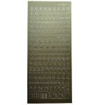 ETI. LASER 10X23CM SACO C/5 FOLHAS ABECEDARIO OURO