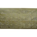 ETI. LASER 10X23CM SACO C/5 FOLHAS FELIZ DIA OURO