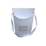 CAIXA CARTAO VASO P/FLORES BRANCO 17X14X22CM