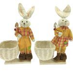 COELHO C/CESTO QUADRADO 56CM ALT.