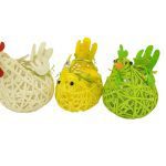 GALINHAS DECORAÇAO 15X10X14 COR:SORTIDAS