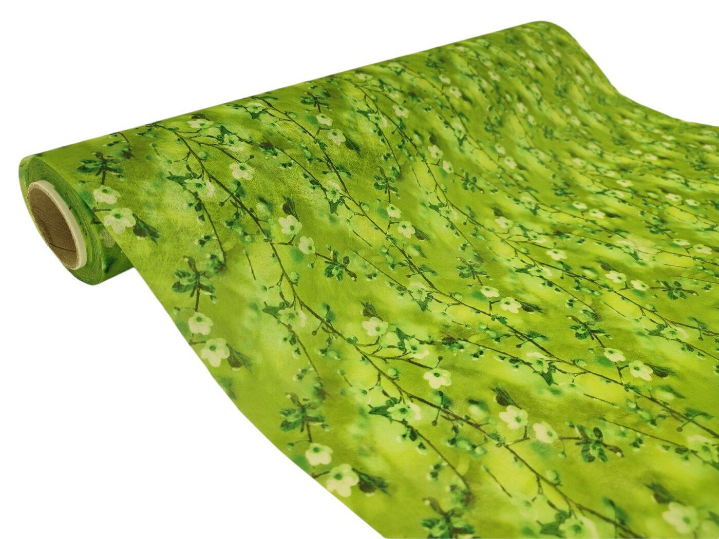 77.277 ROLO FLOR PESSEGO FIBRA 51CMX9MTS COR:VERDE - Image 1