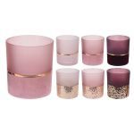 PORTA-VELAS VIDRO 10CM