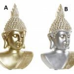 FIGURA RESINA 20X11,5X32 BUDA CABEÇA 2 MOD.