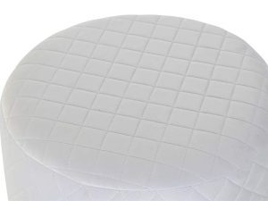 PUFF POLIESTER MDF 41X41X41 BRANCO