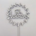 ESPETO RAMEADO "FELIZ ANIVERSARIO"