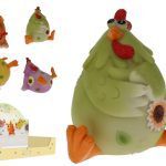 CERAMICA- GALINHA DEITADA 10CM