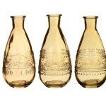 JARRA VIDRO DIA.7,5X15,8ALT. CM AMARELO ESC.