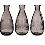 JARRA VIDRO DIA.7,5X15,8ALT. CM CINZA