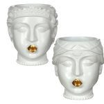 BUSTO LABIOS OURO P/VASOS 10.5CM