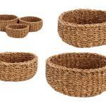 CONJ.3 CESTOS REDONDOS COR:NATURAL