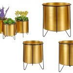 CONJ.3 SUPORTES VASOS METAL GRD-DIA.21,5X22,5ALT. CM