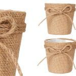 VASO TECIDO C/LAÇO SERRAPILHEIRA COR:CASTANHO