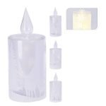VELA VIDRO COM LED 20,9CM