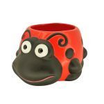 CERAMICA- JOANINHA ALT.13XL.20X24CM C. COR:VERMELHO