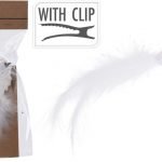 CONJ.2 PASSARO C/CLIP 16CM COR:BRANCA