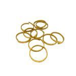 ALIANCA OURO 2CM SACO C/12UNID