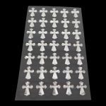 FOLHA C/CRUZ AUTOCOLANTE COR:PRATA