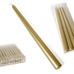 CONJ.4 VELA OURO 25X2CM 45.7GR