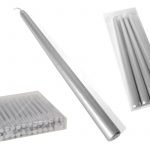 CONJ.4 VELA PRATA 25X2CM 45.7GR