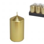 VELA PILAR DIA.5,5X10ALT.CM OURO