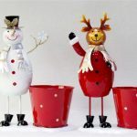 BALDE METAL C/FIGURA NATAL 24X29CM
