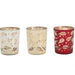 PORTAVELAS VIDRO 5,5X6,5CM SORTIDOS