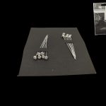 ALFINETES COROA DIAMANTE 4MM 12UNID COR: PRATA