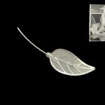 FOLHA LOURO PEQ. 4CM 12UNID COR:PRATA