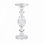 VIDRO -CASTIÇAl TRANSPARENTE 11X29CM