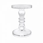 CASTIÇAL TRANSPARENTE DIA.13X19ALT.CM