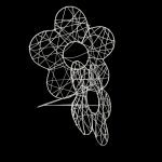 CONJ.2 BASES FLOR ARAME 15/20CM COR:PRATA